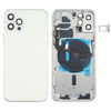 iPhone 12 Pro Back Cover Assembly White - Side Keys, Card Tray & Wireless Charging