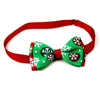 5 Christmas Pet Bow Ties - Adjustable Cat & Dog Collar