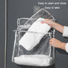 Home Wall Mounted Transparent Underwear Storage Bag, Color: Golden Edge (Large)