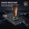 For Samsung Galaxy S24 FE 5G Ring Holder Armor Hybrid Phone Case(Black)