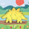 2 PCS Wooden 3D Stereo Dinosaur Puzzle Children Educational Early Education Toys(Stegosaurus)