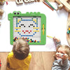 106 Beads Kids Magnetic Drawing Board Big Chess Children Creative Toys(Dinosaur Green)