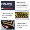 20 PCS / Set Hook and Loop Fastener Armband English Letter Embroidery Banner
