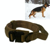 Heavy Duty Nylon Dog Collar, Khaki, M (38-47cm), Medium/Large Breeds