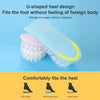 JF101 Invisible Transparent Silicone Heightening Pad Heel Heightening Insole Shock Absorption Half Pad, Specification:Three Layer(Gray)