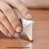 Desktop Kinetic Energy To Vent Stress Relief Fingertip Spinner Toy, Style: Zinc Alloy Quadrilateral Gold