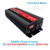 Gurxun Sine Wave Inverter 500W 12/24/48/60V To 220V Car Boost Converter, Specification: 12V-220V