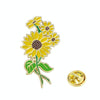 CZ0976-2 Cartoon Plant Flower Alloy Enamel Badge Garden Style Sunflower Clothing Bag Brooch Ornament