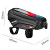 WILD MAN X1 1L EVA Hard Shell Bicycle Phone Touch Screen Handlebar Bag Waterproof Cycling Bag(Red)