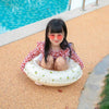 Thickened Children Swimming Ring Inflatable Underarm Ring 75cm(Olive)