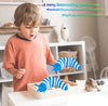2 PCS Creepy Caterpillar Decompression Toy(Blue White)