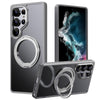 For Samsung Galaxy S25 Ultra 5G Frosted 360 Degree MagSafe Magnetic Holder Phone Case(Grey)