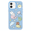 For iPhone 12 Skin Feeling Jelly TPU Hybrid PC Phone Case(Sea Life Blue)
