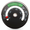 Magnetic Fireplace Thermometer Temperature Monitor(Black)