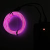 Flexible LED Light EL Wire String Strip Rope Glow Decor Neon Lamp USB Controlle 3M Energy Saving Mask Glasses Glow Line F277(Pink Light)
