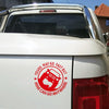 YOURS MAY GO FAST MINE CAN GO ANYWHERE Vinyl Decal Car Stickers, Size: 15x15cm (Red)