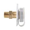 RV Brass Water Inlet Check Valve Yacht Accessories, Color: White+Raw Tape