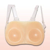 Cross-dressing Breast Implants Conjoined Silicone Breast-prosthetic Circular Breasts, Size:1300g(Non-sticky Skin Tone)