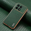 For Redmi K70 / K70 Pro AZNS Electroplated Frame Crocodile Texture Full Coverage Phone Case(Green)