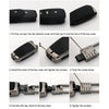 Car Luminous All-inclusive Zinc Alloy Key Protective Case Key Shell for Volkswagen A Style Folding 3-button(Silver)