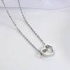 Fashion Necklace Heart Design Hollow Simple Necklace(gold)