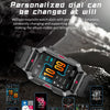CF26 1.57inch BT5.2 Smart Bracelet Support Sleep Detection, Style:Silicone Strap(Camo Silver)