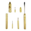 6 in 1 Multifunctional Mini Household Brass Hammer Screwdriver(10097)
