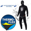 SLINX 1301 2 in 1 5mm Neoprene Super Elastic Wear-resistant Warm Long-sleeved Split Wetsuit Set for Men, with Hood, Size: M