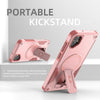 For Samsung Galaxy A05 Armor MagSafe Holder PC Hybrid TPU Phone Case(Pink)