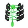 1pairs Spring Buckle Lazy Elastic Shoelaces For Adults And Children 110cm(NO.189 Fluorescence Green)