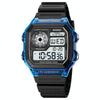 SKMEI 1998 Transparent Shell Ice Sensor Outdoor Sports Waterproof Multi-function Watch(Blue)