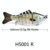 2 PCS PROBEROS HS001 10cm 15.5g Road Sub-Fish Bait Plastic Hard Bait(R)