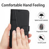 For vivo Y300 Global / V40 Lite IDN Stitching Calf Texture Buckle Leather Phone Case(Black)