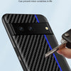 For Google Pixel 7 5G Ultra-thin Carbon Fiber Texture Splicing Phone Case(Blue)