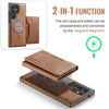 For Samsung Galaxy S23 Ultra 5G DG.MING MAGKING-K2 Series MagSafe RFID Card Bag Detachable Phone Case(Brown)