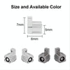 For Switch JoyCon Handle Metal Lock Replacement Parts, Spec:5 in 1 Lock Set Silver