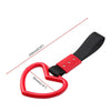 Car Rear Bumper Warning Hanging Ring Car Hand Pull Ring(Pink Black Belt)