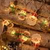 LED Christmas Lights String Christmas Tree Decoration Lamps Holiday Scene Decor, Length: 1.5m 10 Lights USB Constant Bright(Combination)