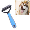 Dog Comb, Stainless Steel, Blue, 18x7cm - Detangling & Grooming