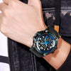 SKMEI 1725 Three Time LED Digital Display Timing Luminous Electronic Watch(Black)