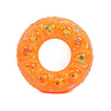 Cartoon Pattern Double Airbag Thickened Inflatable Swimming Ring Crystal Swimming Ring, Size:80 cm(Orange)
