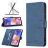 For Samsung Galaxy A23 5G Magnetic Clasp RFID Blocking Anti-Theft Leather Case(Blue)