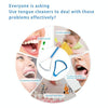 10 PCS Tongue Coating Cleaning Scraper To Remove Bad Breath Tongue Brush Random Color  Delivery