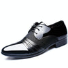 Flat Shoes Breathable Men Business Dress Shoes, Size:48(Black)