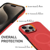 For iPhone 14 Pro Max Shockproof MagSafe Armor PC Hybrid TPU Phone Case(Red+Black)