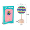 KBX-001 Rotating Decompression Stick Children Wooden Toys(Color Leaf Style)