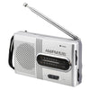 INDIN BC-R21 AM/FM Portable Radio Old Man Morning Practice Player(Silver Gray)