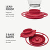 Hanging Wild Bird Feeder - Red - Detachable & Easy Clean