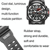 SMAEL 8035 Outdoor Sports Waterproof Dual Display Men Watch(Red)