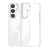 For Samsung Galaxy S25+ 5G MagSafe Anti-fingerprint Highly Transparent PC Phone Case(White)